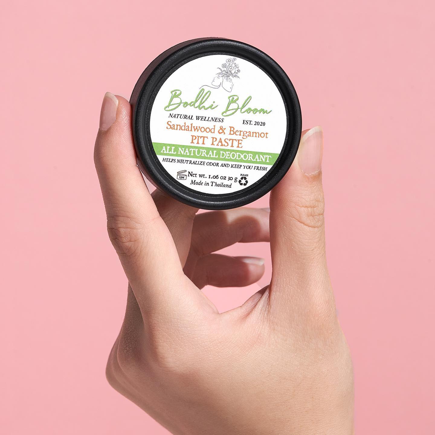 Sandalwood and Bergamot Pit Paste